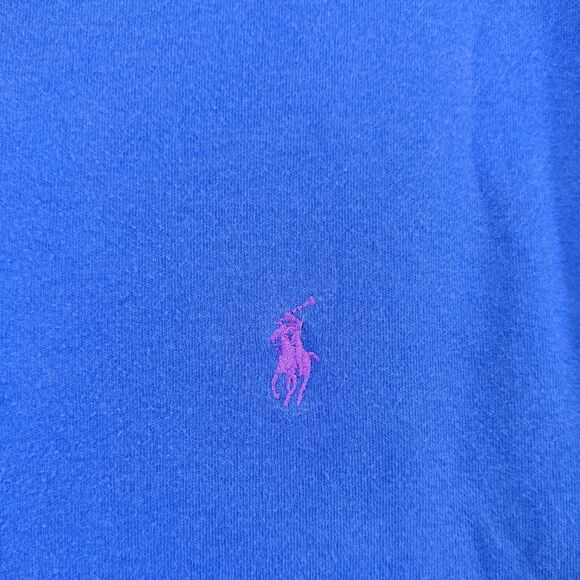 Polo Ralph Lauren Men's Polo Shirt Blue XL Short Sleeve High Low Hem Cotton - Picture 4 of 12